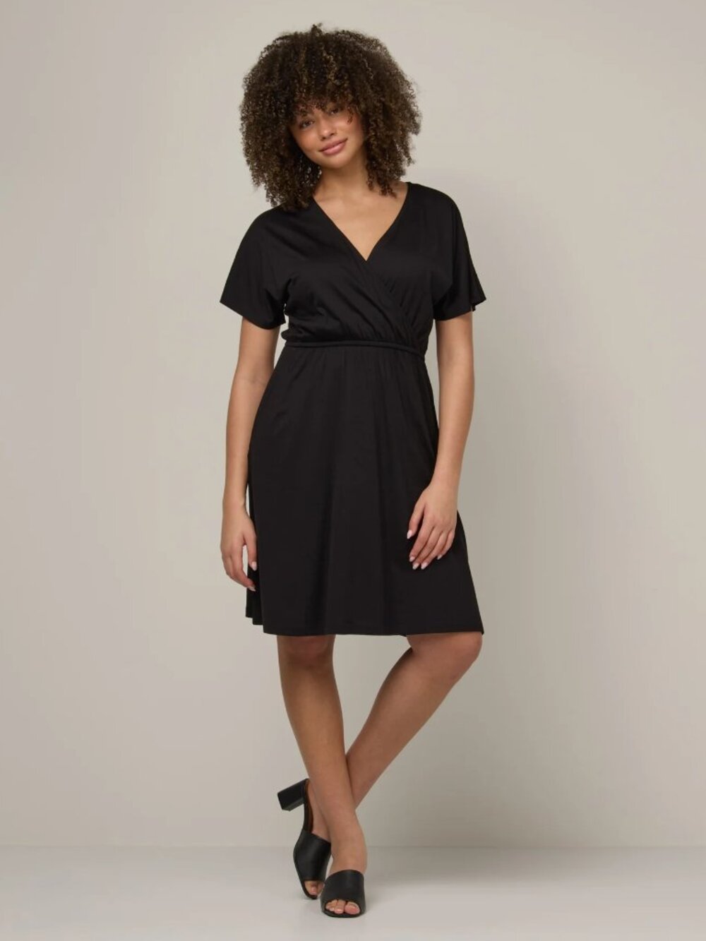 Wool& Brooklyn Reversible Dress - Large LONG - merino wool Redwood short sleeve - Picture 7 of 12